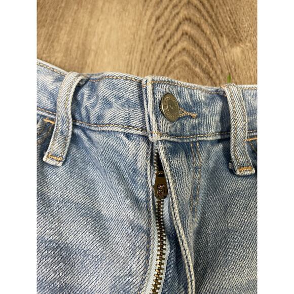 Hollister Ultra‎ High-Rise Dad Jeans Distressed Light Wash W23 L31 Stretch - Picture 7 of 11